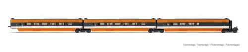 Jouef HJ3014 SNCF TGV Sud-Est Eröffnungsversion 1981 3er Zwischenwagenset 2x 1.Klasse  1x Bar  Ep. IV